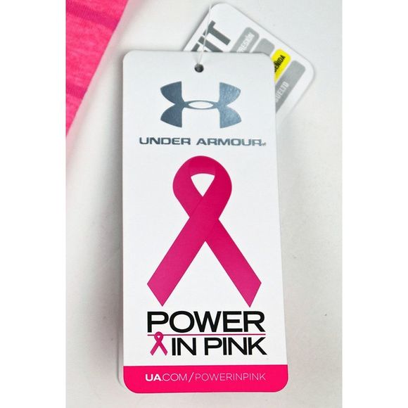 NEW Women's Small UNDER ARMOUR Power in Pink Hero Sleeveless Tank Top Shirt - Picture 3 of 4
